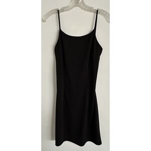 Vtg 90s Formula X‎ Black Backless Mini Dress Tie Back Sexy Clubwear Y2K Grunge